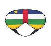 Central African Flag Print Soft Eye Mask Lightweight Sleep Aid Breathable Blackout Travel Nap Yoga Meditation
