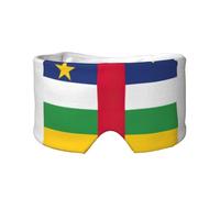 Central African Flag Printed Slumber Eye Shield, Reversible Sleep Gear, Light Blocking Headwrap, for Travel Comfort