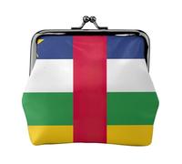 Central African Flag Printing Coin Purse, Lightweight Minimalist Wallet For Music Festivals And Concerts, Black, One Size, Art Deco