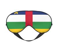 Central African Flag Reversible Eye Mask Double Sided Blackout Mask Adjustable Soft Sleep Travel Nap Cover