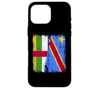 Central African Republic Congo Half Flag Case for iPhone 16 Pro Max