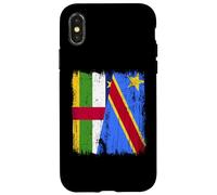 Central African Republic Congo Half Flag Case for iPhone X/XS