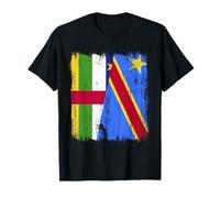 Central African Republic Congo Half Flag T-Shirt