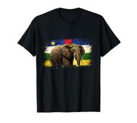 Central African Republic Elephant Flag T-Shirt
