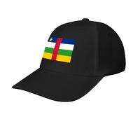 Central African Republic Flag Baseball Cap,Adjustable Sportswear Hat for Men Women Adults,Lifestyle Activities All Seasons Black