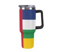 Central African Republic Flag Coffee Cups Travel Mug Insulated Tumbler Water Bottle Large