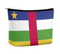Central African Republic Flag Makeup Pouch for Purse Cosmetic Bag Travel Toiletry Organizer for Women