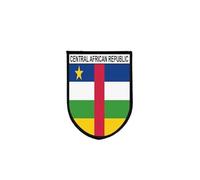 Central African Republic Flag Patch with Embroidered Edges and Self-Gripping