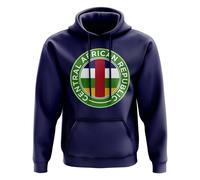 Central African Republic Junior Football Badge Hoodie in Navy | Size: 9-11 Years Central African Republic Navy 9-11 Years