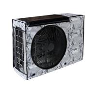 Central Air Conditioner Cover, Air Conditioner Covers for Window Units, Breathable Mesh Fabric, Waterproof, Windproof, Sunproof, Insulation(Grey,86x56x33CM/33x22x13IN)