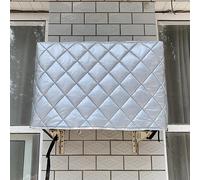Central Air Conditioner Cover, Outside Window AC Unit Cover, Thick Oxford Cloth Keep Warm Washable, Various Sizes, for Secure Fit Year Around Protection(Silver,90 * 40 * 60cm/35.4 * 15.7 * 23.6in)