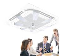 Central Air Conditioner Deflector - Noiseless Ceiling Register Air Vent Deflector,Anti-Wind Baffles Direct Blowing Shield, Safe Fan for Hotel, Home Use
