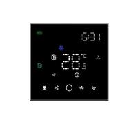 Central Air Conditioning Thermostat Control Panel Smart WiFi Thermostat Central Air Conditioner Wireless Temperature Controller 2&4 Pipe Fan Coil Unit(4P AND NO WIFI)
