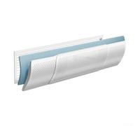 Central Air Conditioning Windshield, Anti-Direct Blowing AC Vent Deflector for Ceiling, Adjustable 58.5-95.5cm, with Filter Options(M-Anion filter)