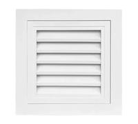 Central Air Grille Ventilation Cover Aluminum Alloy Air Vent Grille Replacement White Square Gable Vents for Duct Opening with Mesh Vent Cover
