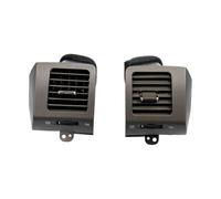Central Air Vent Grille A/C Vent Silver Decorative Frame/Fit For Toyota Land Cruiser Prado LC120 2003-2009(Brown)