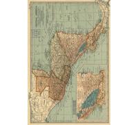 Central America Map Journal: Vintage Map Notebook