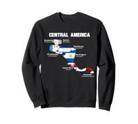 Central American Map, flags of Central America, Mesoamerica Sweatshirt