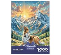 Central Asian Shepherd Dog Jigsaw Puzzles Puzzles for Adults Kids. 1000 Piece Handsome animals Great Gifts Challenge Toy Educational Games Home Decoration for Educational Games Gifts 38x26cm/1000pcs