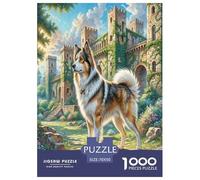 Central Asian Shepherd Dog Jigsaw Puzzles Puzzles for Adults Kids.1000 Pieces Handsome animals Challenge Toy Educational Games Home Decoration for Adults& Kids Age 14 Years Up 70x50cm/1000pcs
