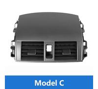 Central Auto Air Conditioner Vent Outlet Panel/Fit For Toyota Corolla Altis 2007-2013 Dash Trim Air Fresh nozzle Frame Clock(Model C)