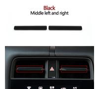 Central Car Central Left and Right Air Conditioner AC Vent Grille Trim Strip/Fit For Porsche Taycan 9J1 2019 2020 2021 2022 2023 2024 2025(Black Middle L and R)