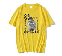 Central CEE 23 T-Shirt Wild West Album 2024 Crewneck Short Sleeve Streetwear Women Men Fashion Tee (XXS,Yellow)