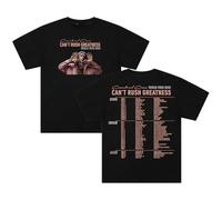 Central CEE Can't Rush Greatness World Tour T-Shirt Crewneck Short Sleeve Cotton Tee Women Men Streetwear Tops (4XL,Black)
