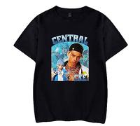 Central CEE Merch Tshirt Rapper Summer for Women/Men O-Neck Short Sleeve T-Shirt Casual Tee XS-4XL-White||l
