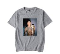 Central CEE Photo T-Shirt Merch Men Short Sleeve Women Funny Tee Unisex Harajuku Tops (Gray,M)