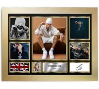 Central Cee Signed Autograph Photograph Display - Perfect for Hip Hop Fans, A4 Poster + Gold Frame - Limited Edition Autograph Fan Gift - Collectible Memorabilia Merchandise