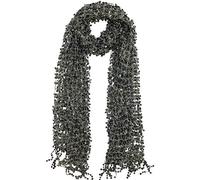 Central Chic Women's Stunning Sequin Evening Scarf - In 6 Beautiful Colours (Grey)