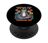 Central City Colorado USA Frog Zen Chill Design PopSockets Adhesive PopGrip