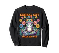 Central City Colorado USA Frog Zen Chill Design Sweatshirt