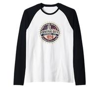 Central City Colorado USA Historic Gold Rush Mining Town Raglan Baseball Tee