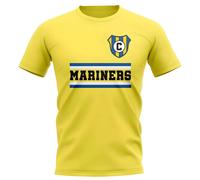 Central Coast Mariners Women's Womens Core Football Club T-Shirt in Yellow | Size: Medium Central Coast Mariners Yellow M