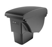 Central Console Storage Box Car Armrest Box For Kia For Soul 2006 2007 2008 2009 2010 2011 2012 2013 2014 2015 2016 2017(A3 White line Corium)