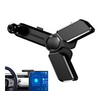 Central Console Tilt Screen, Hinged Mount for Vehicle Monitor, Adjustable Rotating Arm 4 Directions for Car Central Navigation