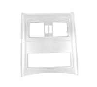 Central Control Trim For BMW 3 Series For E90 2005-2012 ABS Carbon Texture Car Rear Air Condition Vent Outlet Frame Cover Center Console Interior Trim Panel(Sliver)