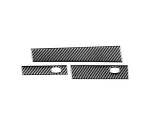 Central Control Trim For BMW 5 Series E60 2004-2010 Accessories Carbon Fiber Interior Car Co-pilot Water Cup Holder Panel Trim Frame Cover Stickers Car Interior Trim(Right-hand drive A)