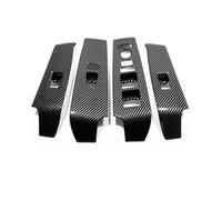Central Control Trim For Civic 11th Gen 2022 2023 ABS Car Window Glass Lift Switch Button Panel Armrest Trim Cover Interior Accessories Car Interior Trim(RHD ABS carbonfiber)