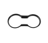 Central Control Trim For Mustang 2015 2016 2017 2018 2019 2020 Car Interior Water Cup Holder Cover Decoration Accessories Carbon Fiber Grain ABS