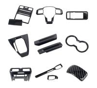 Central Control Trim For Mustang 2024 2025 Carbon Black Dashboard Console Cover Trim Interior Automatic Gear Panel Full Kit Decorative Trim 12piece Car Interior Trim
