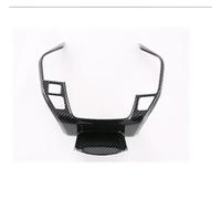 Central Control Trim LHD For Toyota BZ4X EA10 2022 2023 ABS Carbon Fiber Door Armrest Window Lift Switch Cover Gear Shift Air Vent Cover Trims Car Interior Trim(Steering wheel Cover)