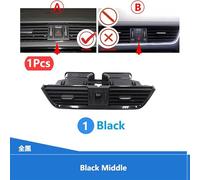 Central/Fit For Skoda Octavia 2015 2016 2017-2021 Dashboard Left Right Central Rear Air Outlet Vent 5ED820951 5ED819701 5ED819203(Black Middle)