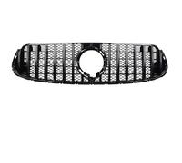 Central Grille Front For Benz For GLC Class For X253 2020-2022 For Glc 200 For GLC220 For GLC300 Sport Front Bumper Grille Radiator Grid Hood(10 Black)