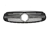Central Grille Front For Benz For GLC Class For X253 2020-2022 For Glc 200 For GLC220 For GLC300 Sport Front Bumper Grille Radiator Grid Hood(5 Black Silver)