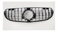 Central Grille Front For Benz For GLC Class For X253 2020-2022 For Glc 200 For GLC220 For GLC300 Sport Front Bumper Grille Radiator Grid Hood(1 Silver)