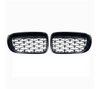 Central Grille Front For BMW For X3 F25 2014-2017 Facelift Car Front Grill Chrome Diamond Grille Double Line Racing(Diamond-Glossy Black)