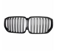 Central Grille Front For BMW G05 For X5 2019-2023 Glossy Black Front Bumper Grilles Double Line Kidney Racing Grill Car Styling